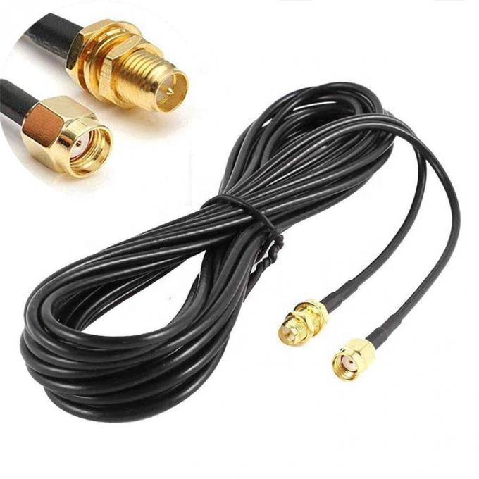 RG174 Cable di estensione dell'antenna coassiale RP SMA maschio a RP SMA femmina per la telecamera di sicurezza Wifi Router 2