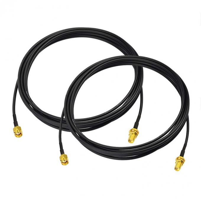 RG174 Cable di estensione dell'antenna coassiale RP SMA maschio a RP SMA femmina per la telecamera di sicurezza Wifi Router 4