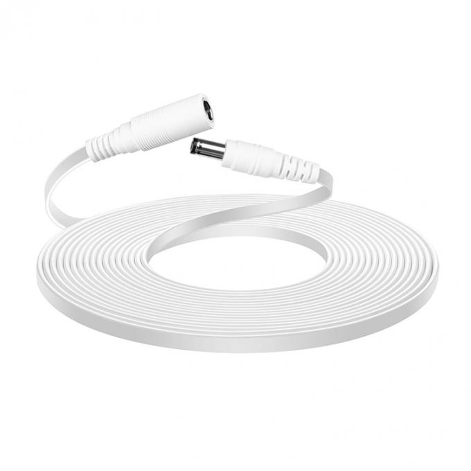1m 3m 5m 12V Maschio a Maschio Femmina Flat DC 5.5x2.1mm 5.5x2.5mm 3.5x1.35mm Cable di estensione di corrente Jack a canna per telecamera di sorveglianza LED 7