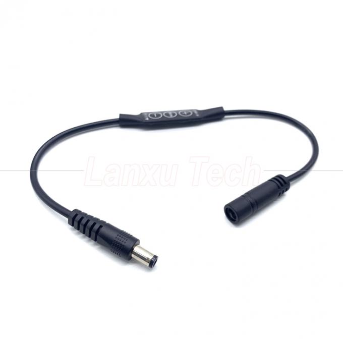 Lampada senza passo maschio a femmina Jack a canna 5.5x2.1mm 5.5x2.5mm 3.5x1.35mm Dimmer a cavo per lampadina a LED 1