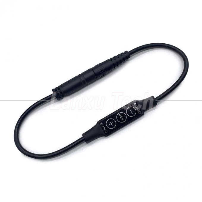 Lampada senza passo maschio a femmina Jack a canna 5.5x2.1mm 5.5x2.5mm 3.5x1.35mm Dimmer a cavo per lampadina a LED 2