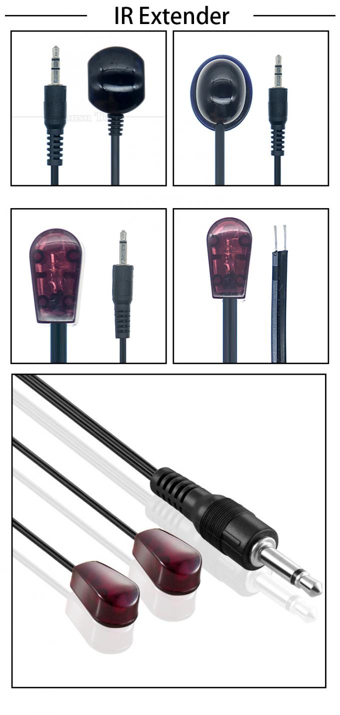 3.5mm Jack Audio Jack Infrarosso IR Ricevitore Emittente Trasmettitore Ripetitore Estensore Cavo per Cable Box DVR TV STB 0
