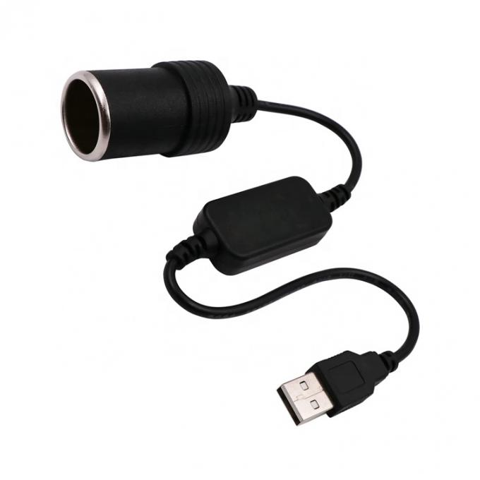 USB A Maschio a 12v Car Cigarette Lighter Socket Female Power Converter Cable 1