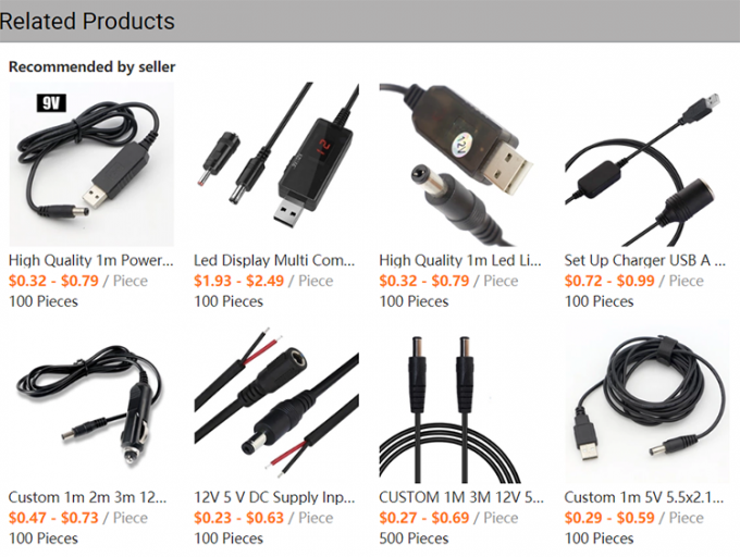 12V LED Strip Light Power on off Switch connettore USB a cavo di ricarica convertitore di filo aperto 0