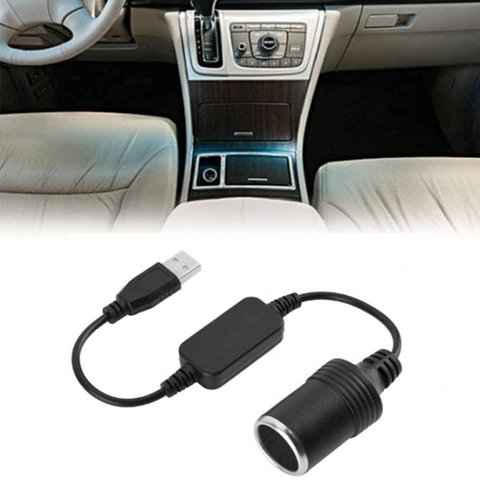 USB A Maschio a 12v Car Cigarette Lighter Socket Female Power Converter Cable 5