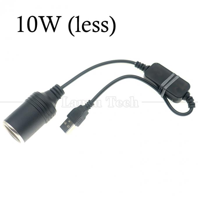 Impostare caricabatterie USB A maschio 5V a 12V auto accenditore di sigarette presa femmina cavo convertitore 1