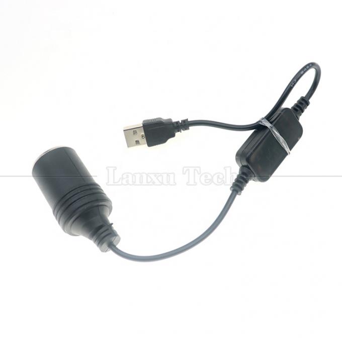 Impostare caricabatterie USB A maschio 5V a 12V auto accenditore di sigarette presa femmina cavo convertitore 5