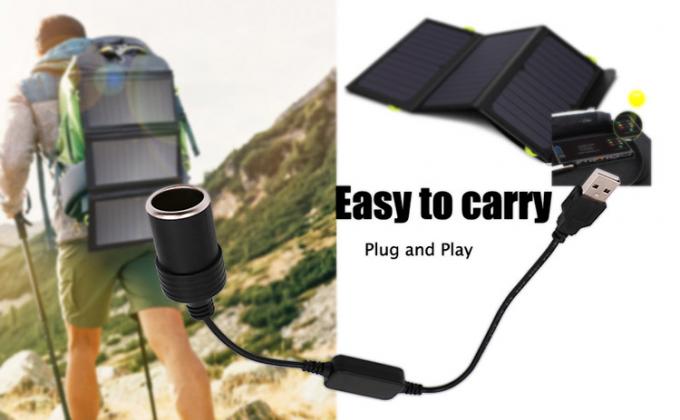 Impostare caricabatterie USB A maschio 5V a 12V auto accenditore di sigarette presa femmina cavo convertitore 7