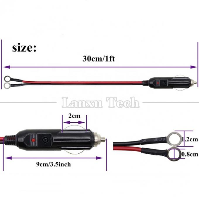 Cable terminale a forma rotonda da 15A a corrente continua di alta potenza per sigarette 4