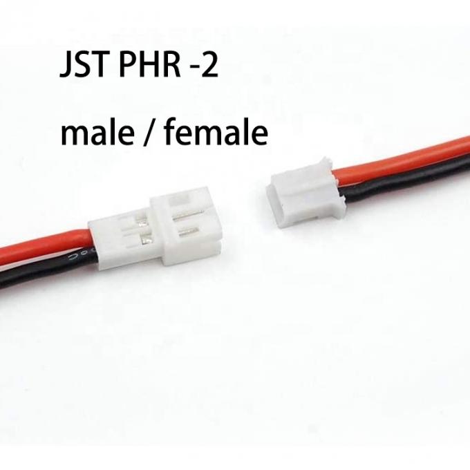 Maschio femmina 2 pin JST PH 2.0 Pitch 2.0mm connettore cavo di filo di imbracatura 3