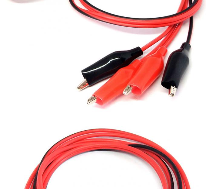 12v doppio terminale nero rosso test elettrico porta Jumper filo alligatore Crocodile clip cavo 6