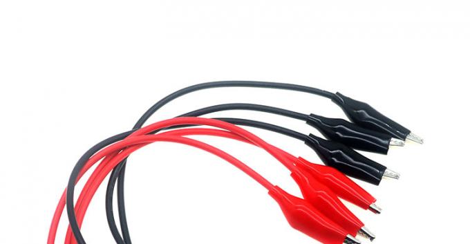 12V rosso nero clip alligatore cavo della batteria 0