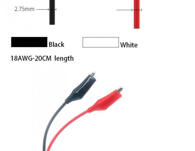 12V rosso nero clip alligatore cavo della batteria 3