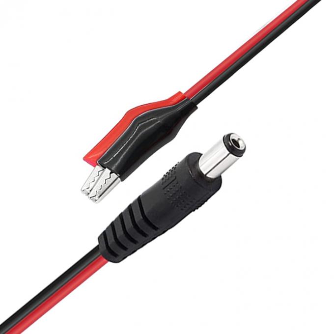 2.1mmx5.5 mm 12V DC Jack maschio a Clip Power Cable Connector per illuminazione di telecamere di sicurezza CCTV 1