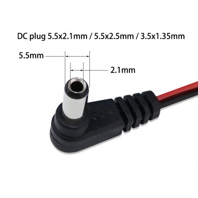 Cable di alimentazione a corrente continua OEM su misura per JST XH 2 Pin 2.54 Pitch 1