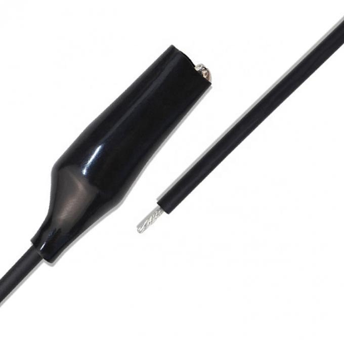 Cable di alimentazione per test a clip di alligatore singolo nero rosso 3