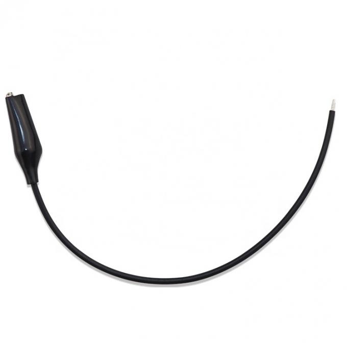 Cable di alimentazione per test a clip di alligatore singolo nero rosso 1