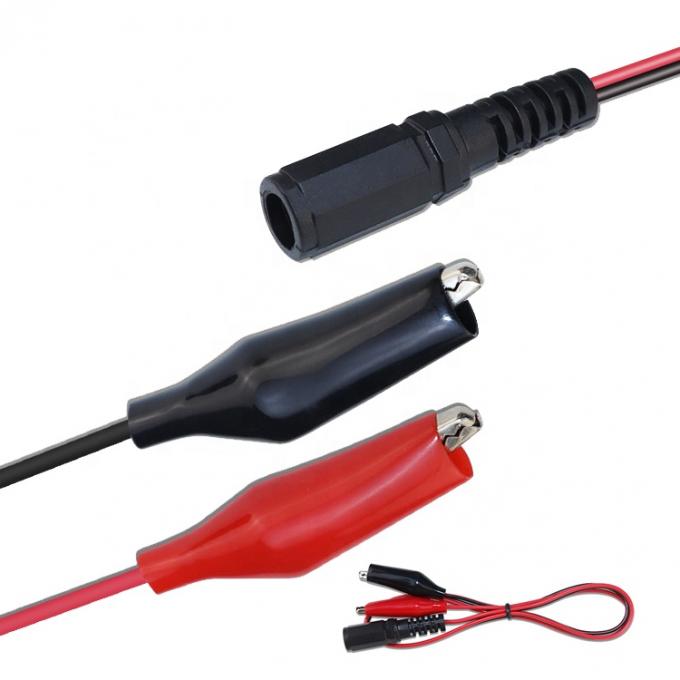 12V DC 5.5x2.1mm Jack a canna femminile per clip alligatore connettori per cavi di alimentazione per telecamere di sicurezza CCTV 5