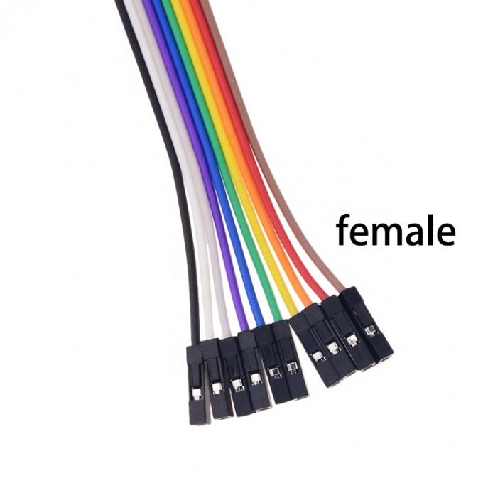 10 pin Alligator Clip to Female Dupont Breadboard Test Lead Jumper Wires per Raspbrry Pi 1