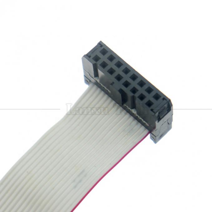 Femmina a Femmina 16 PIN 1,27mm Pitch IDC 2,54mm Connector GPIO Cable di filo a nastro piatto grigio per hard disk CD Raspberry Pi 2
