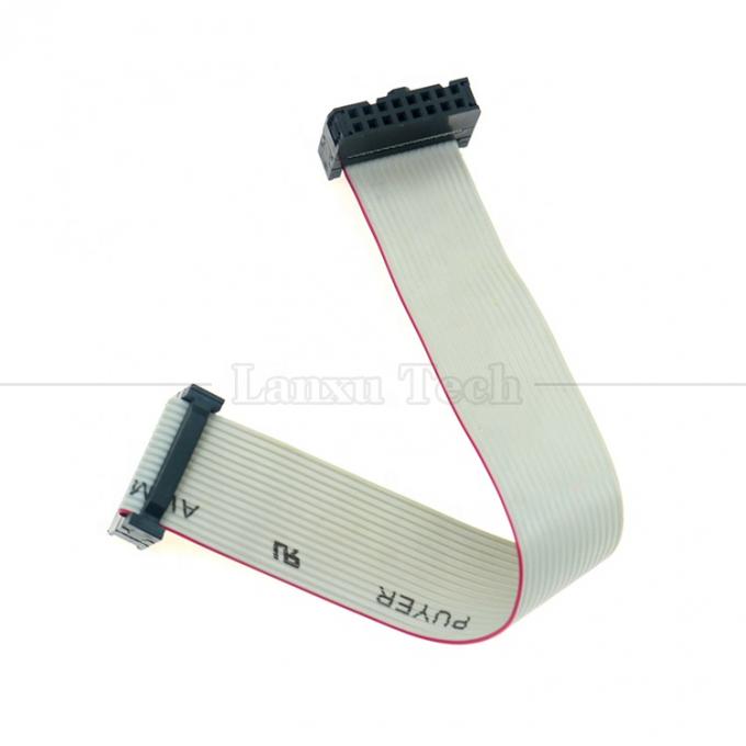 Femmina a Femmina 16 PIN 1,27mm Pitch IDC 2,54mm Connector GPIO Cable di filo a nastro piatto grigio per hard disk CD Raspberry Pi 3