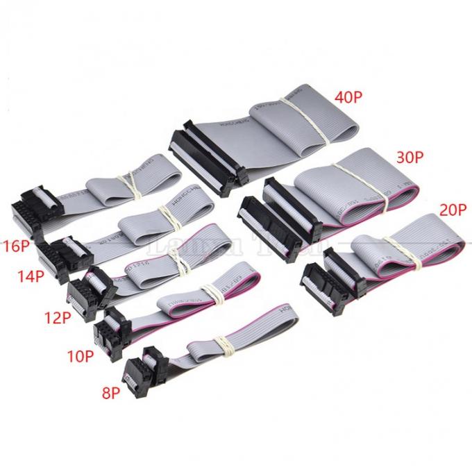 Personalizzazione 4 a 80 10 16 18 20 30 40 50 60 64 PIN 1,27 mm Pitch FCC IDC 2,54 mm Connector Flat Ribbon Cable 0