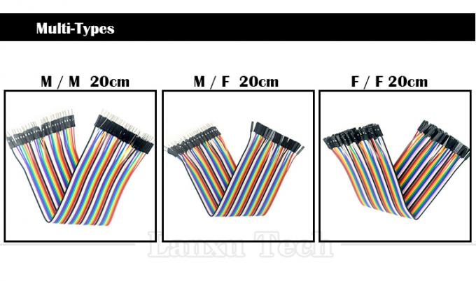 40 PIN Maschio Femminile a Maschio Femminile Dupont GPIO Cable Breadboard Jumper Wire per Arduino 0