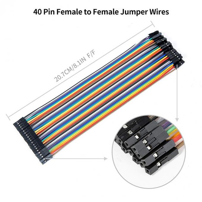40 PIN Maschio Femminile a Maschio Femminile Dupont GPIO Cable Breadboard Jumper Wire per Arduino 7
