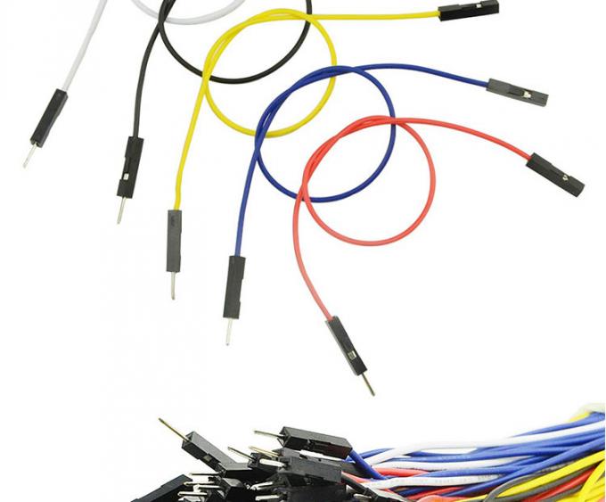 Maschio a Maschio Femmina a Femmina 2.54mm 1 Pin Dupont Connector Wire Jumper senza saldatura per Arduino 1