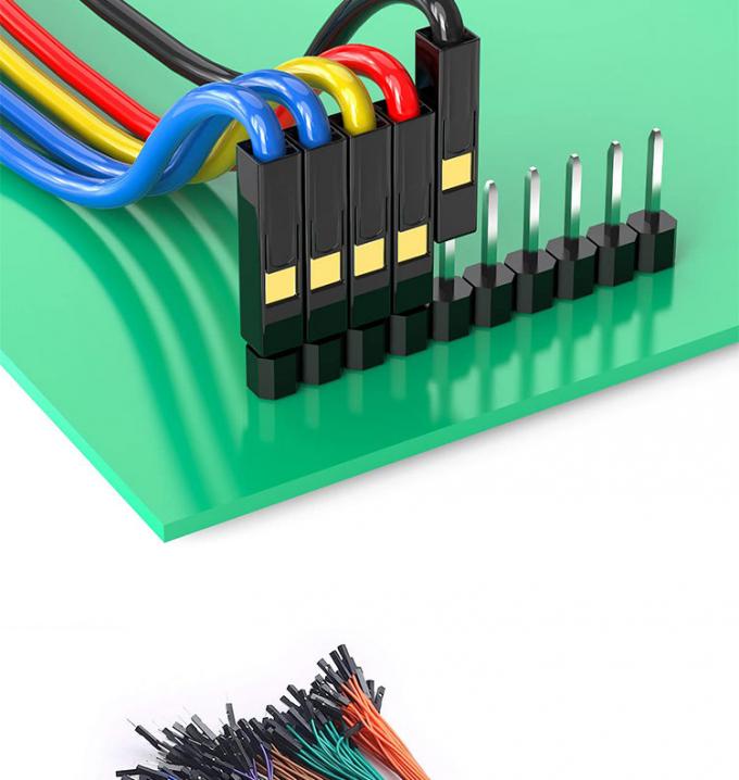 Maschio a Maschio Femmina a Femmina 2.54mm 1 Pin Dupont Connector Wire Jumper senza saldatura per Arduino 5