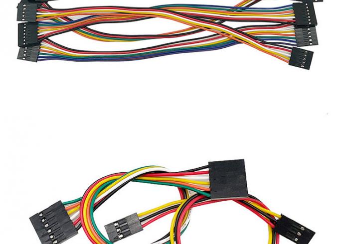 2p 3p 4p 5p 6p 7p 8p 9p 10p Femmina a Femmina 2.54mm Dupont Connector Ribbon Jumper Wire 4