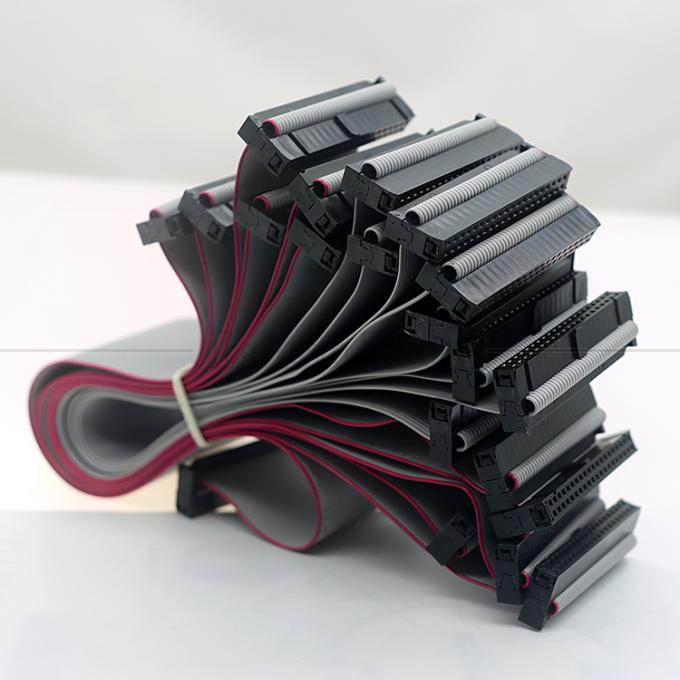 6 8 10 12 14 16 18 20 24 26 30 32 34 40 50 60 64 PIN 1,27 mm Pitch IDC 2,54 mm 2,0 mm Connector Grey Flat Ribbon Wire Cable 1