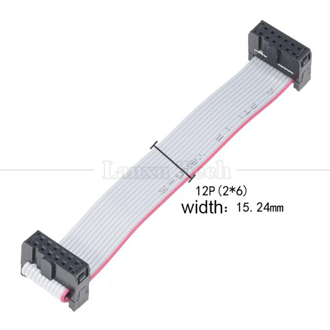 6 8 10 12 14 16 18 20 24 26 30 32 34 40 50 60 64 PIN 1,27 mm Pitch IDC 2,54 mm 2,0 mm Connector Grey Flat Ribbon Wire Cable 8
