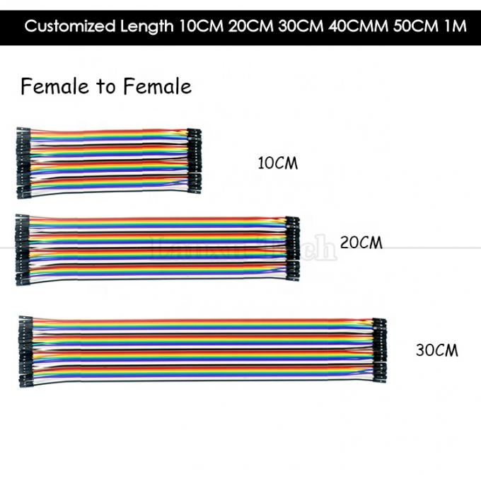 40 PIN Maschio Femminile a Maschio Femminile Dupont GPIO Cable Breadboard Jumper Wire per Arduino 2