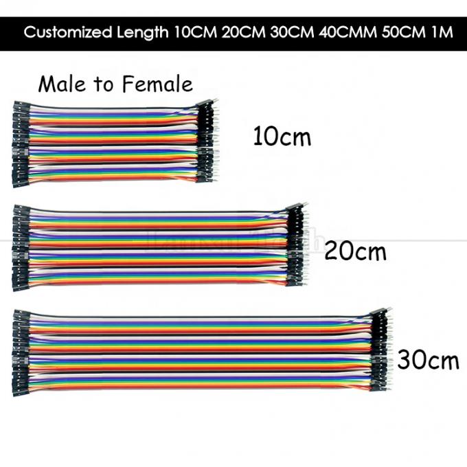 40 PIN Maschio Femminile a Maschio Femminile Dupont GPIO Cable Breadboard Jumper Wire per Arduino 3