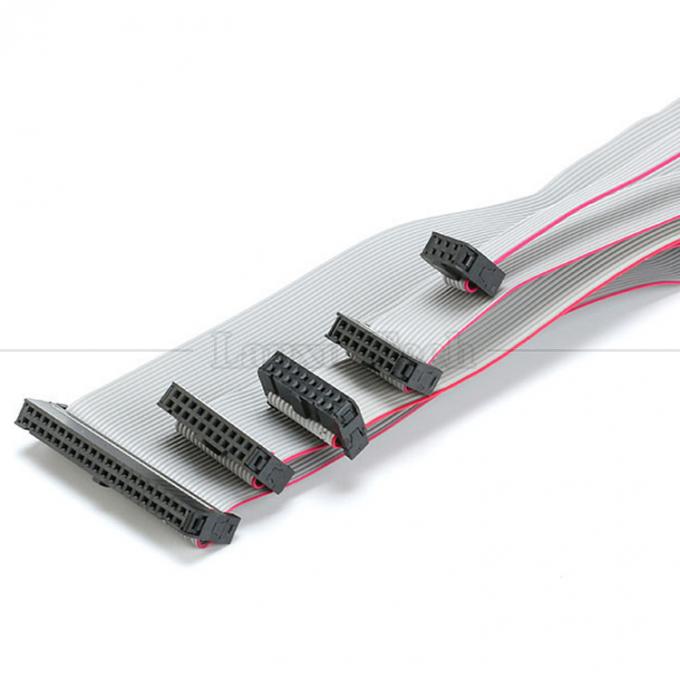 IDC 2,54 mm connettore 8 10 12 14 16 18 20 30 40 50 60 PIN 1,27 mm cavo a nastro piatto grigio 8