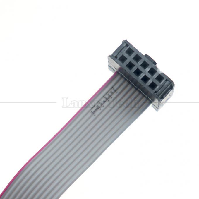Femmina a Femmina 10 PIN 1,27mm Pitch IDC 2,54mm Connector GPIO Cable di filo a nastro piatto grigio per hard disk CD Raspberry Pi 2