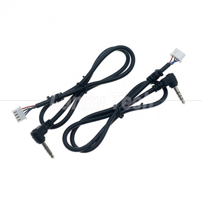 Customizzazione OEM Angolo di 90 gradi 4 poli Jack stereo audio TRRS da 3,5 mm a cavo connettore JST XH PH SH VH MX 0
