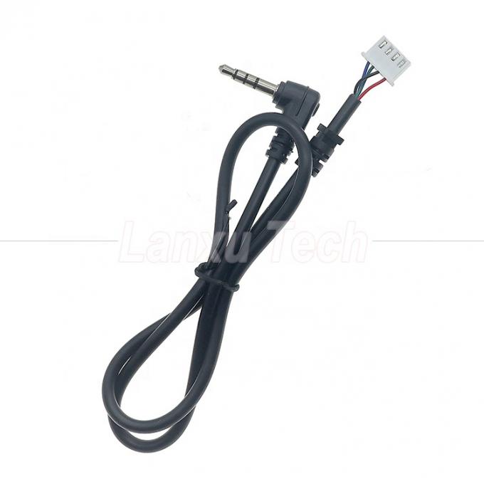 Customizzazione OEM Angolo di 90 gradi 4 poli Jack stereo audio TRRS da 3,5 mm a cavo connettore JST XH PH SH VH MX 1