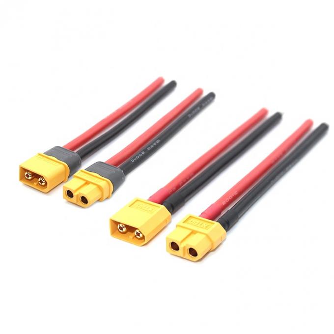 12AWG 16AWG 100mm 150mm 200mm XT30U XT60 XT60H XT90 connettore maschio femmina a fili spogli 1