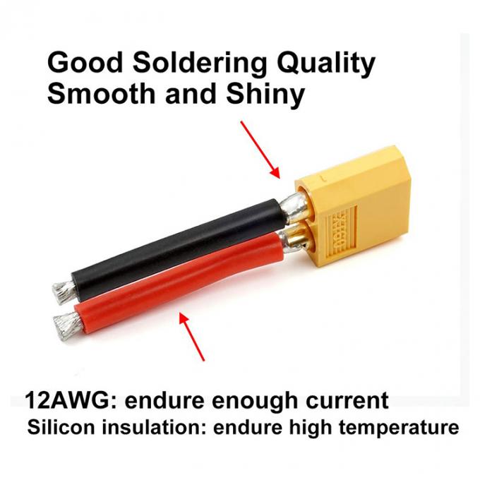 Cable di estensione a filo di silicio 12AWG per RC Lipo Battery FPV Racing Drone 2