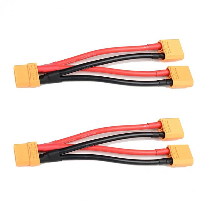14AWG XT60 1 Cable di estensione da femmina a maschio Y Splitter per batteria RC Lipo 4