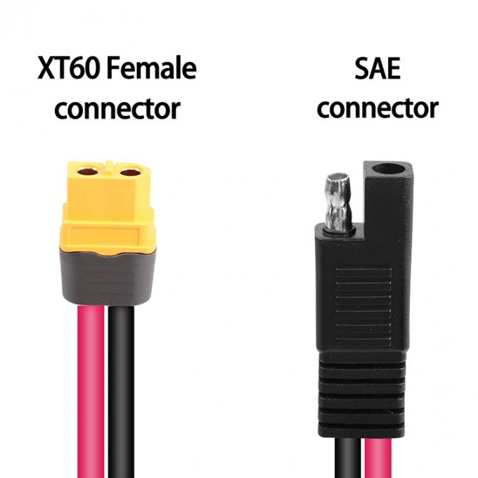 12AWG SAE a XT60 Cable di estensione dell'adattatore di connettore per la stazione di generazione solare Lipo Battery 2