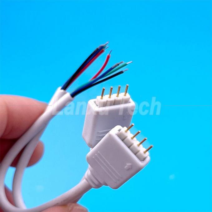 Cavo connettore RGB a 4 PIN per striscia luminosa a LED 5050 0