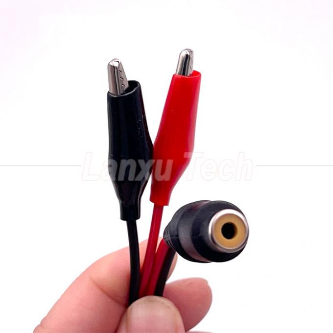 Cable per altoparlanti da RCA AV femminile a Alligator Clips 3