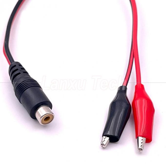 Cable per altoparlanti da RCA AV femminile a Alligator Clips 4