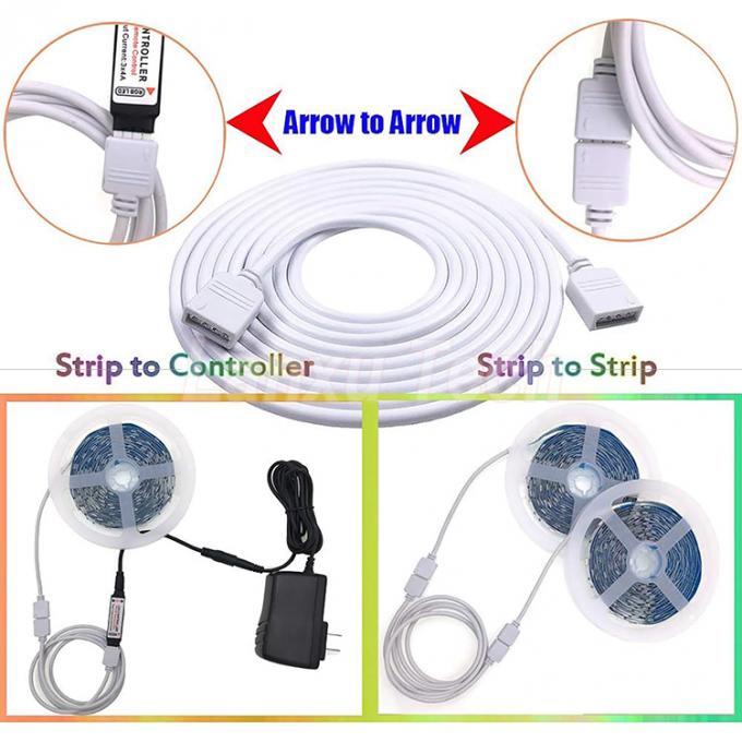 Cable di estensione da femmina a femmina con connettore RGB a 4 pin per 5050 3528 2835 LED 6