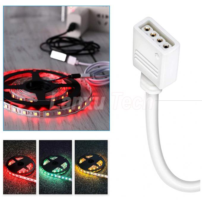 Cable di estensione da femmina a femmina con connettore RGB a 4 pin per 5050 3528 2835 LED 7