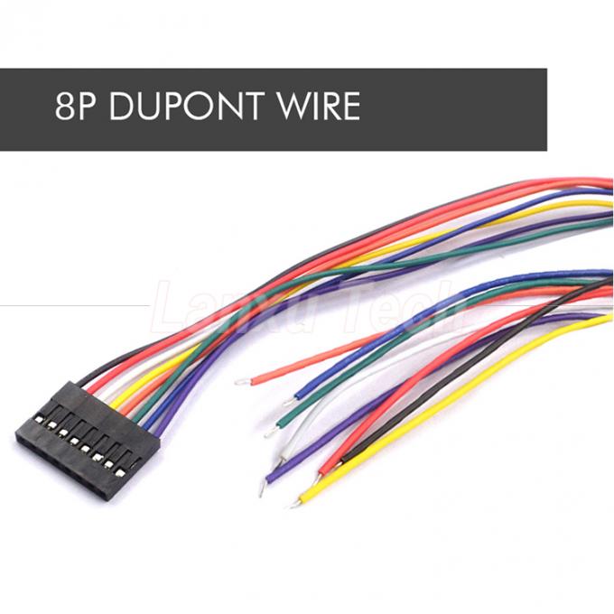 10cm 20cm 30cm 50cm 2 Pin 3 4 5 6 8 10 Pin Dupont 2.54mm Cable di connettore Jumper cablaggio 7
