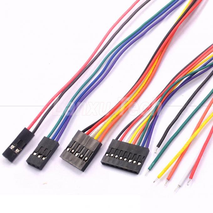 10cm 20cm 30cm 50cm 2 Pin 3 4 5 6 8 10 Pin Dupont 2.54mm Cable di connettore Jumper cablaggio 11